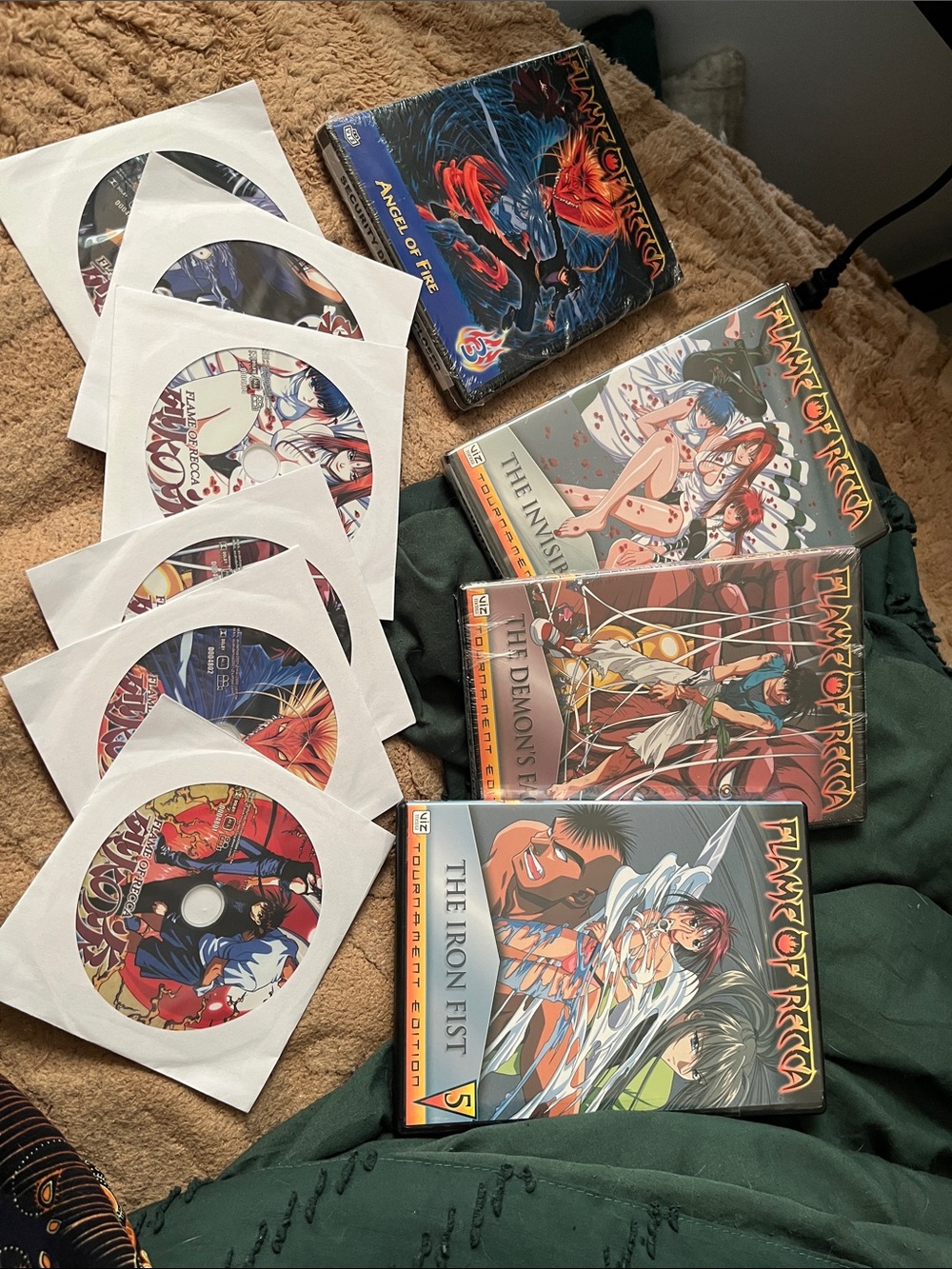 Flame of Recca huge lot DVD Set - Anime Series 1-6 and 5,6,8 tournament edition,
